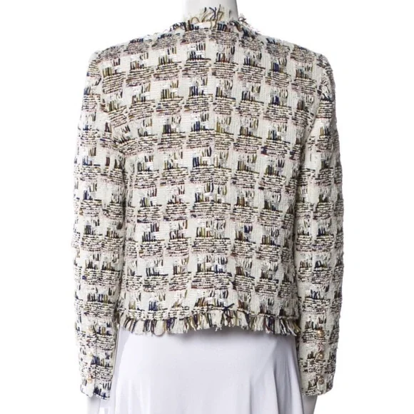 L'Agence Angelina Ivory Tweed Jacket NWT - Picture 9 of 10